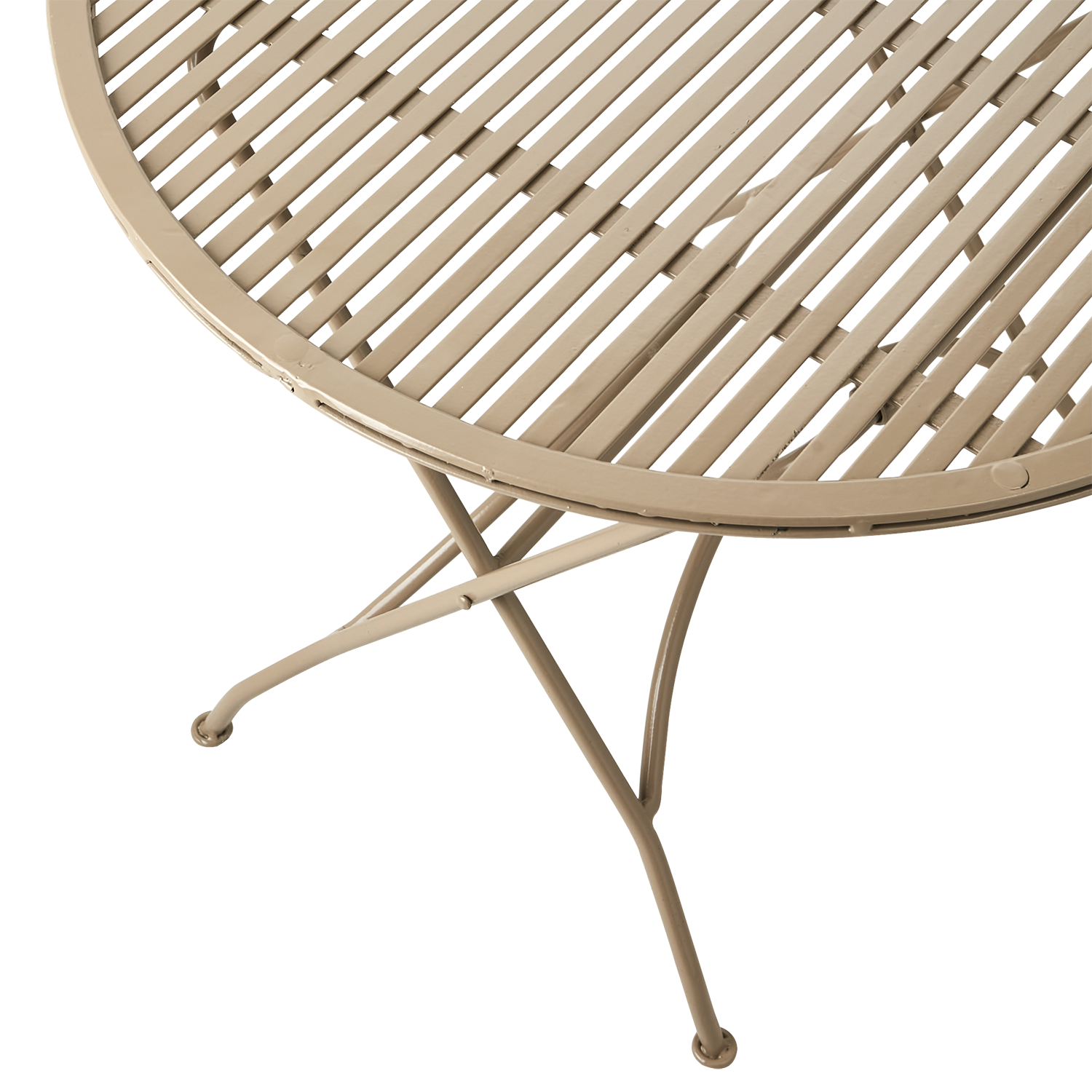 Cafebord beige järn