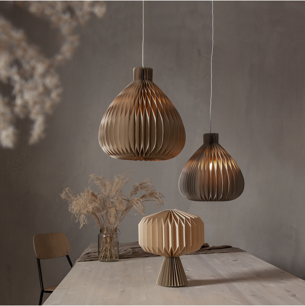 Bordslampa Honeycomb beige