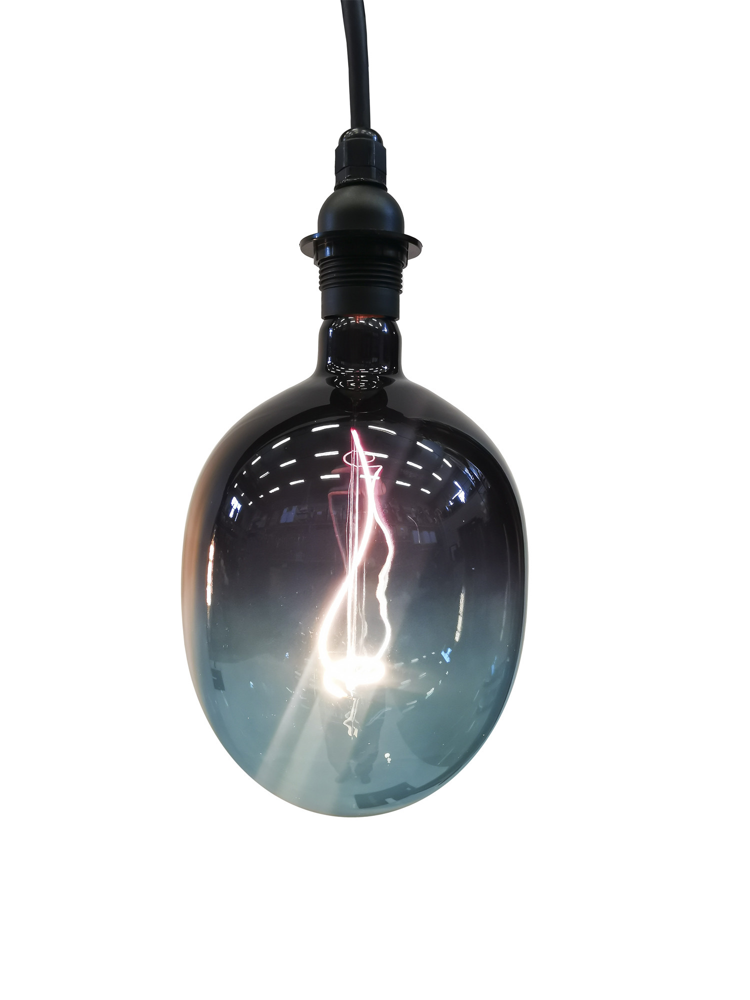 LEDlampa Industrial Globe blå