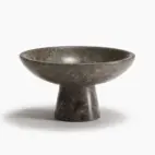 Skål marmor grå