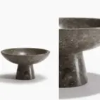 Skål marmor grå