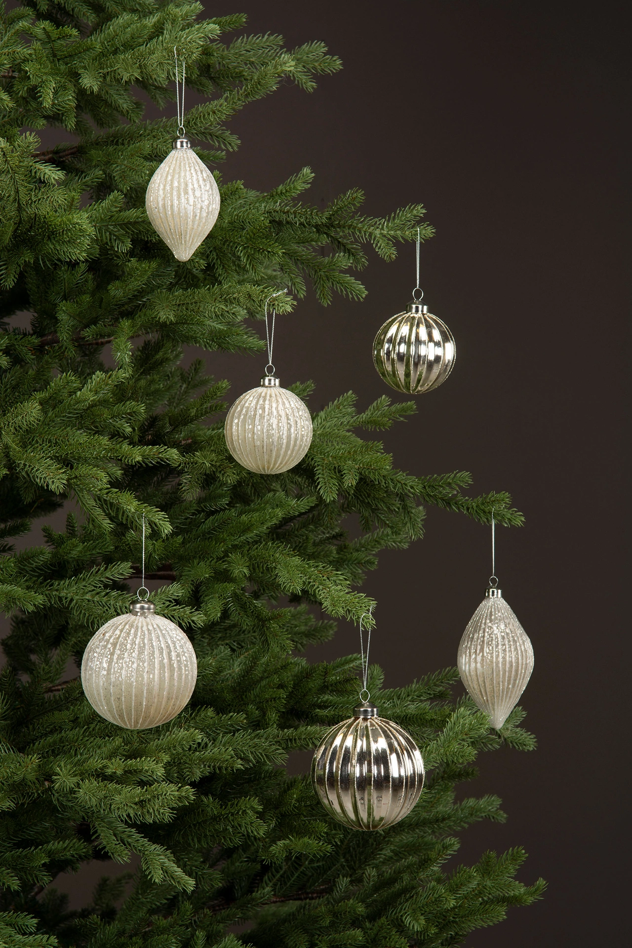 Julgranskulor Silver