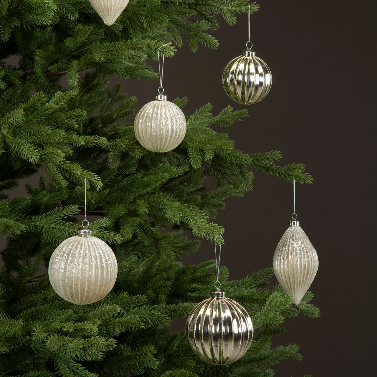 Julgranskulor Silver