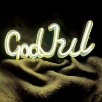 God Jul neonskylt