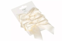 Julrosett cremevit satin