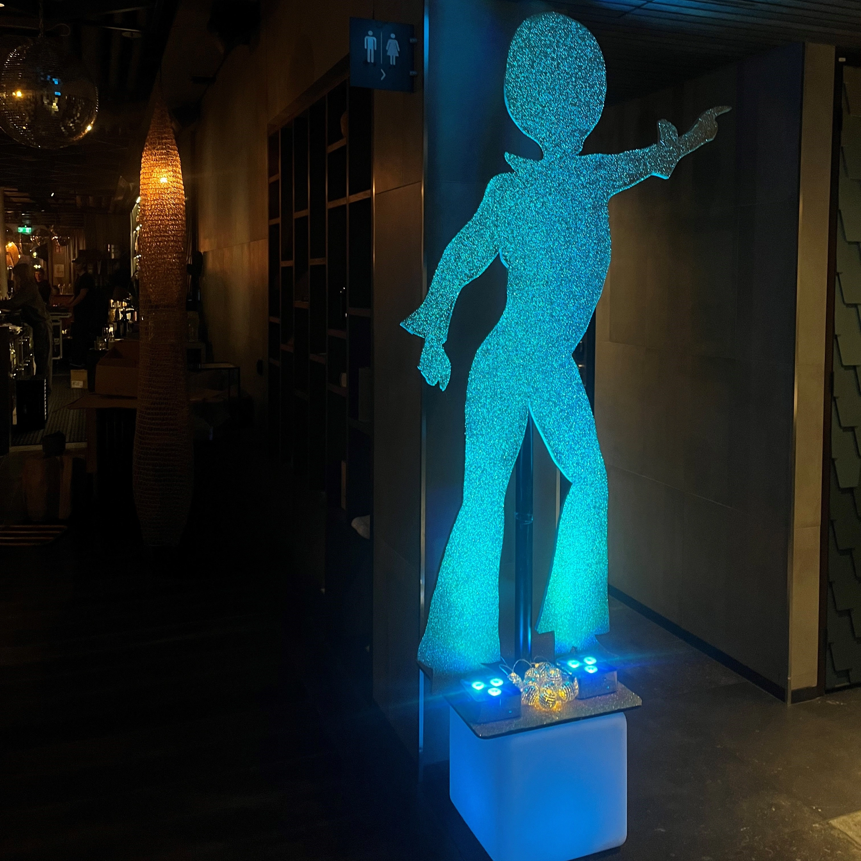 Siluett Disco Lady