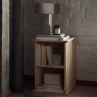 Bordslampa borstad krom