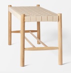 Bänk flätad sits