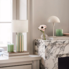 Bordslampa mint/vit