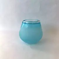 Ljuslykta frost aquablå