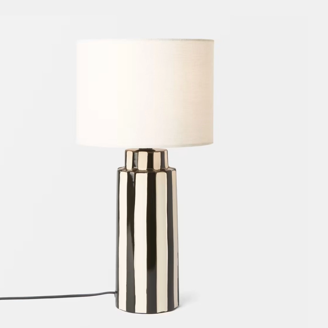 Bordslampa svart/vit