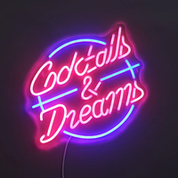 Neonskylt Cocktails & Dreams