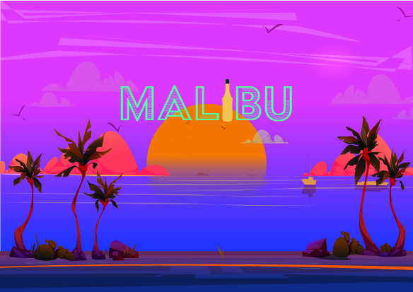 Malibu skylt