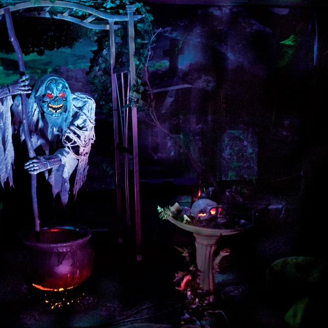 Backdrop Monster kyrkogård