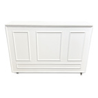 Bardiskfront vit med lister