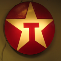 Ljusskylt Texaco