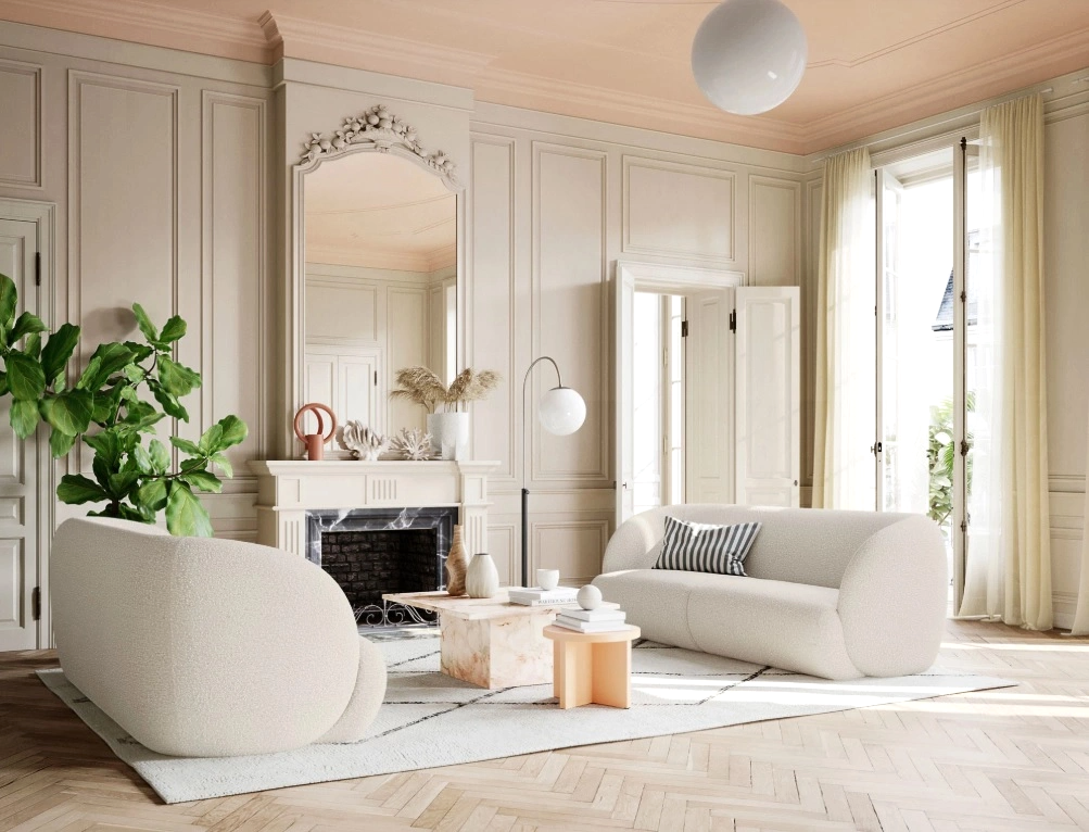 Soffa vit/creme