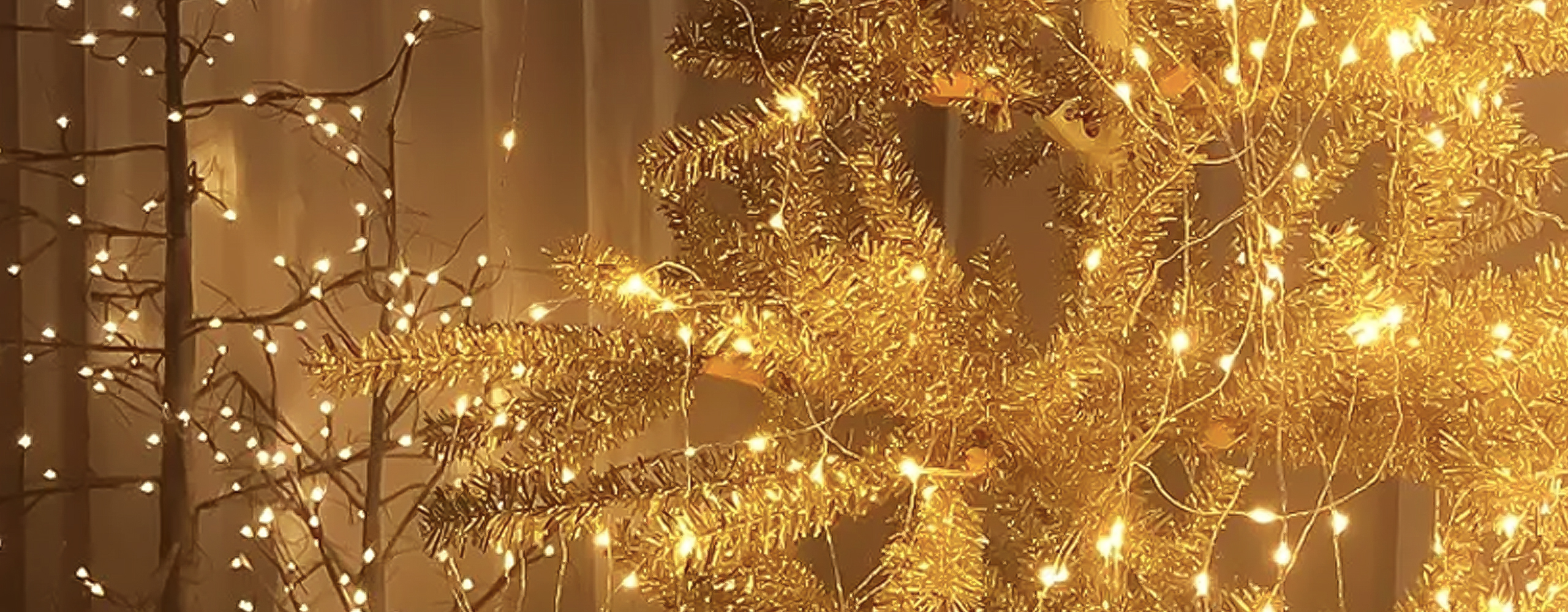 Juldekor med guldkant