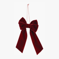 Julrosett burgundy röd