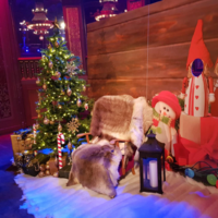 Ljuslykta rost/glas 71cm