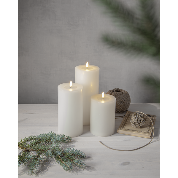 Blockljus LED Flamme 17,5cm