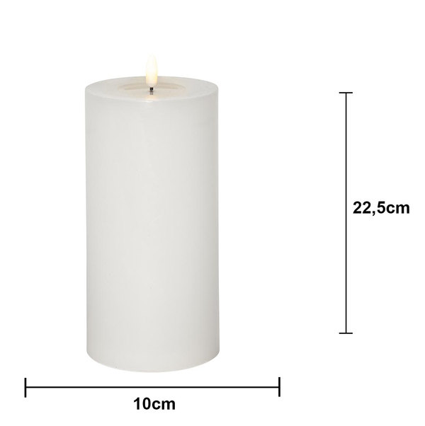 Blockljus LED Flamme 22,5cm