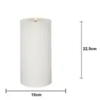 Blockljus LED Flamme 22,5cm