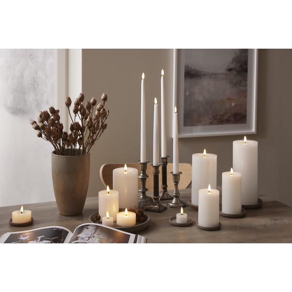 Blockljus LED Flamme 22,5cm