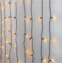 LEDgardin svart 1m x 4m