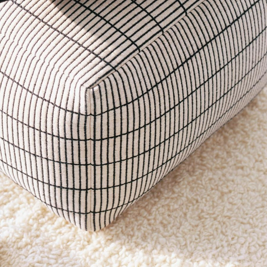 Sittpuff svart/beige