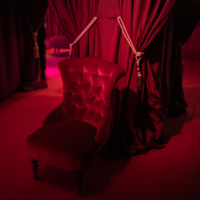 Fåtölj Emma burgundy röd