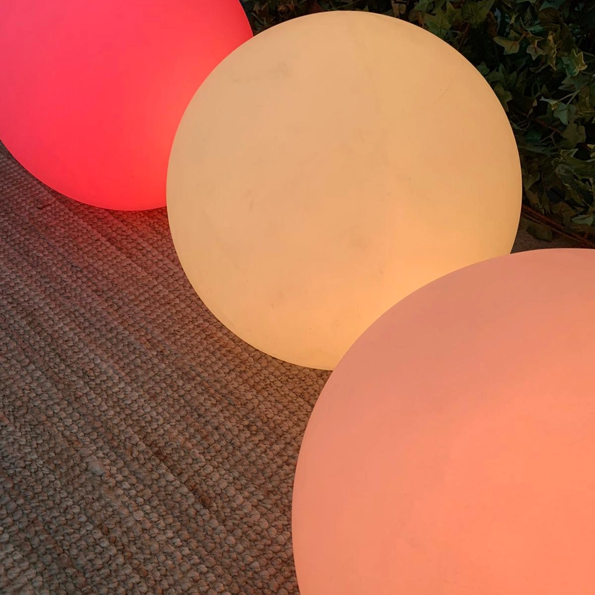 LEDbollar aperolfärger