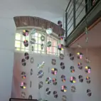 Iriserande backdrop