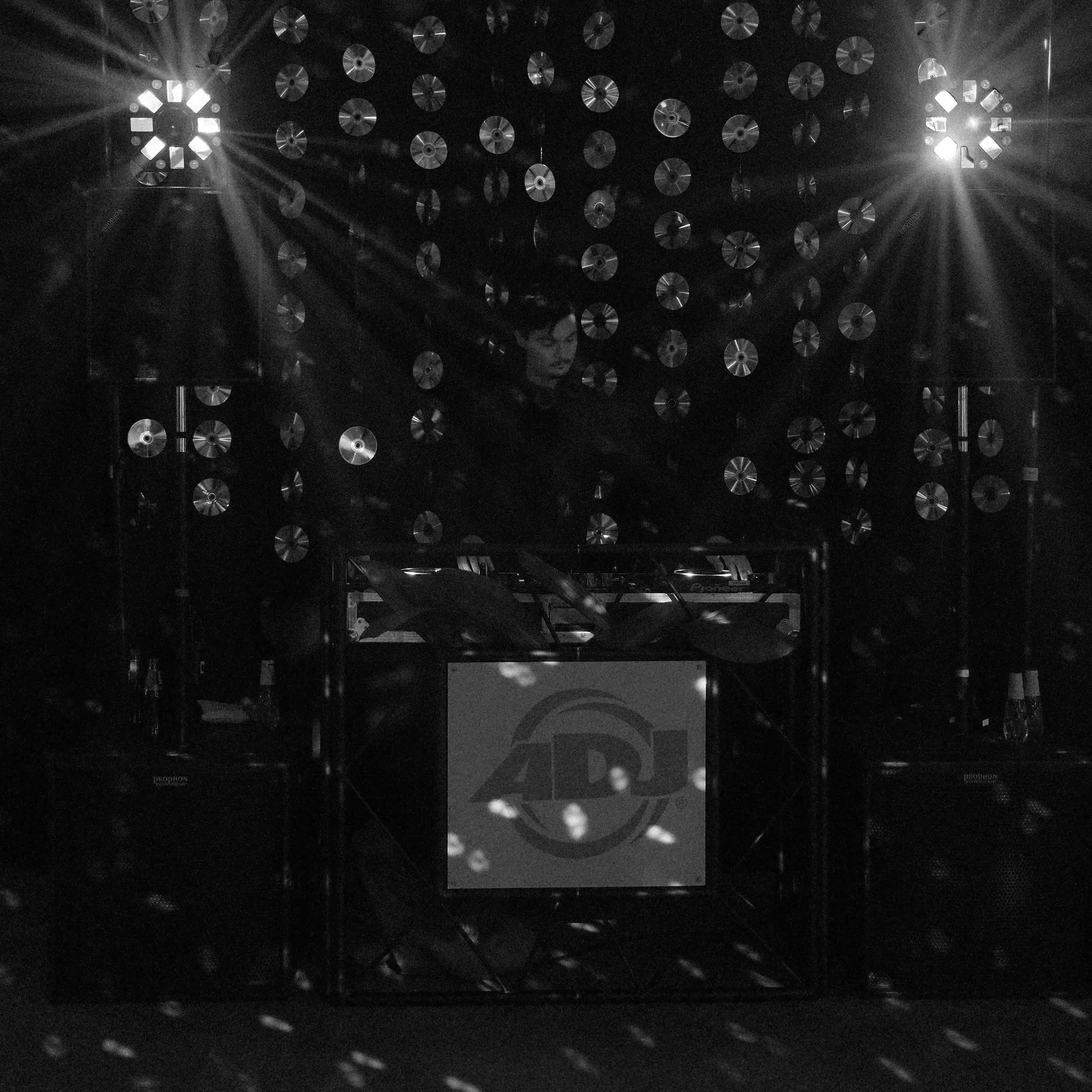 Iriserande backdrop