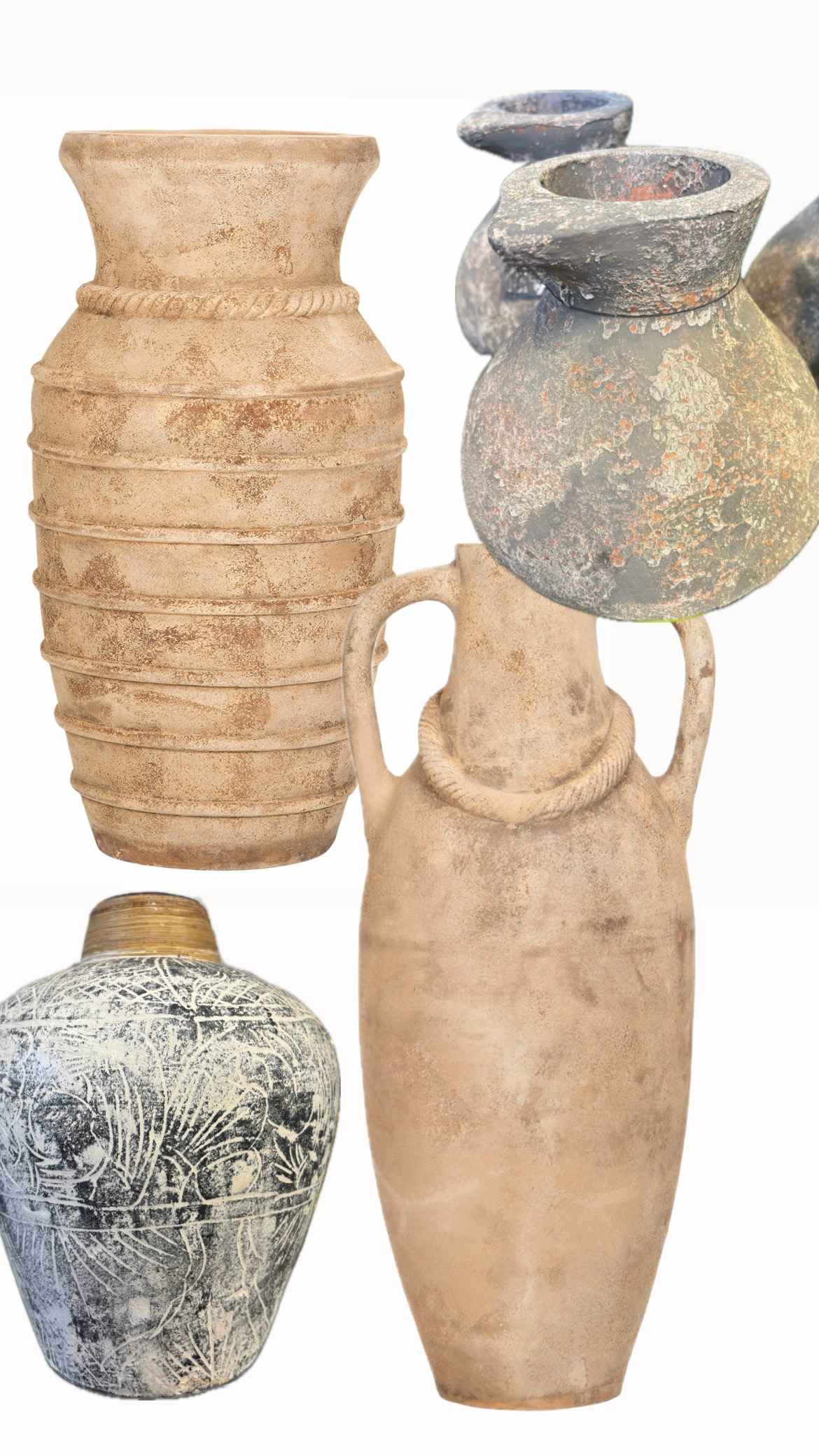 Terracotta urna 60cm