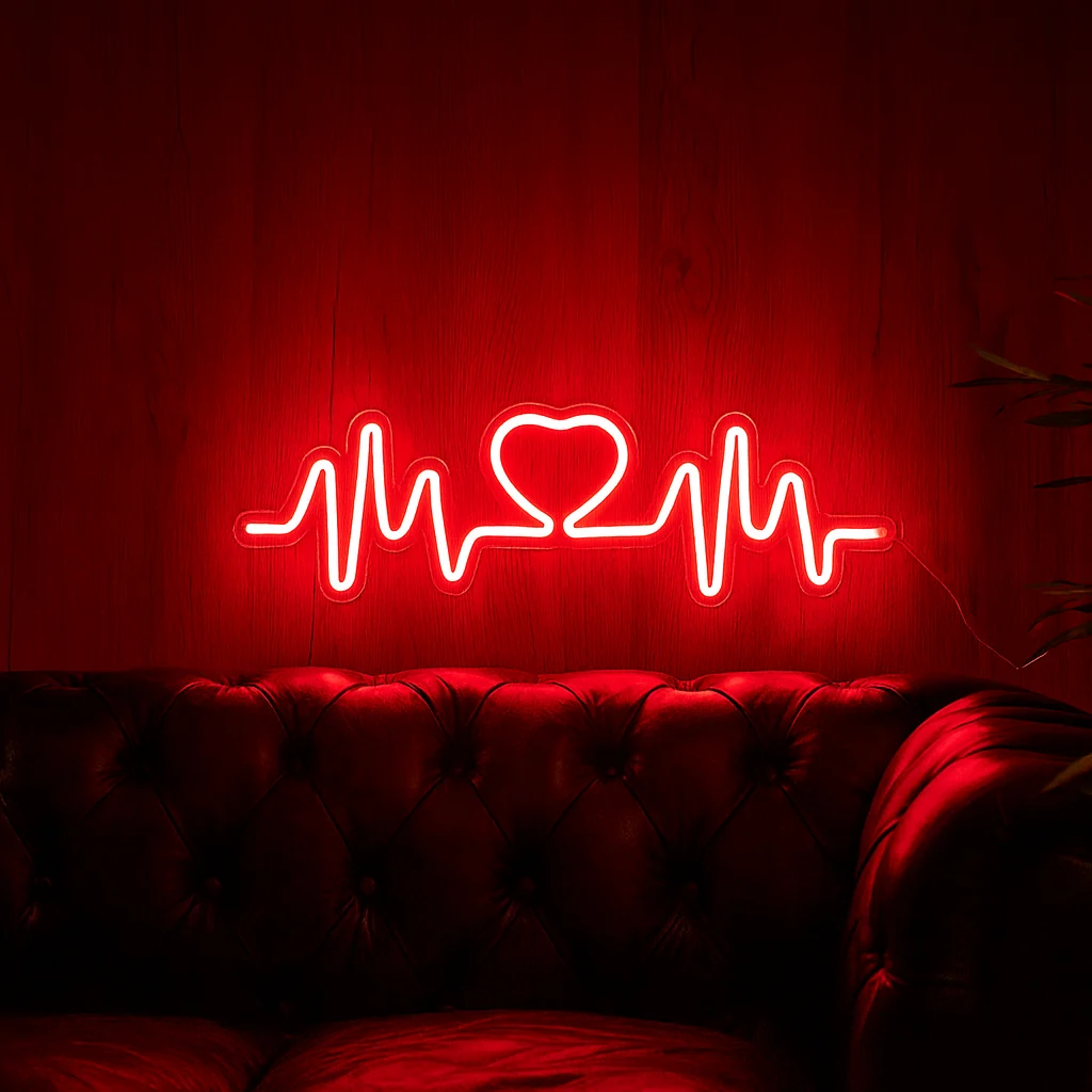Neonskylt Heartbeat
