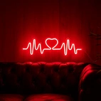 Neonskylt Heartbeat