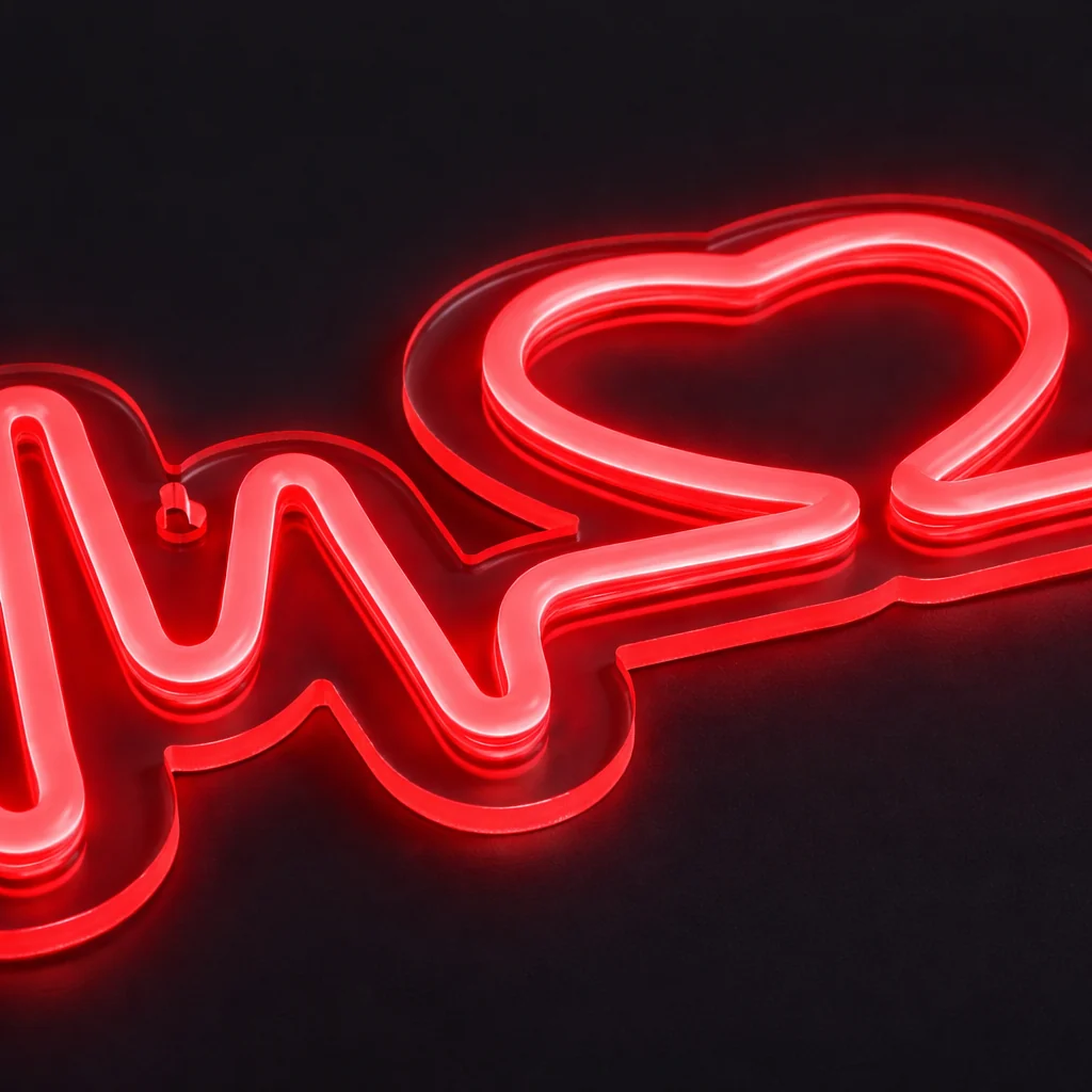 Neonskylt Heartbeat