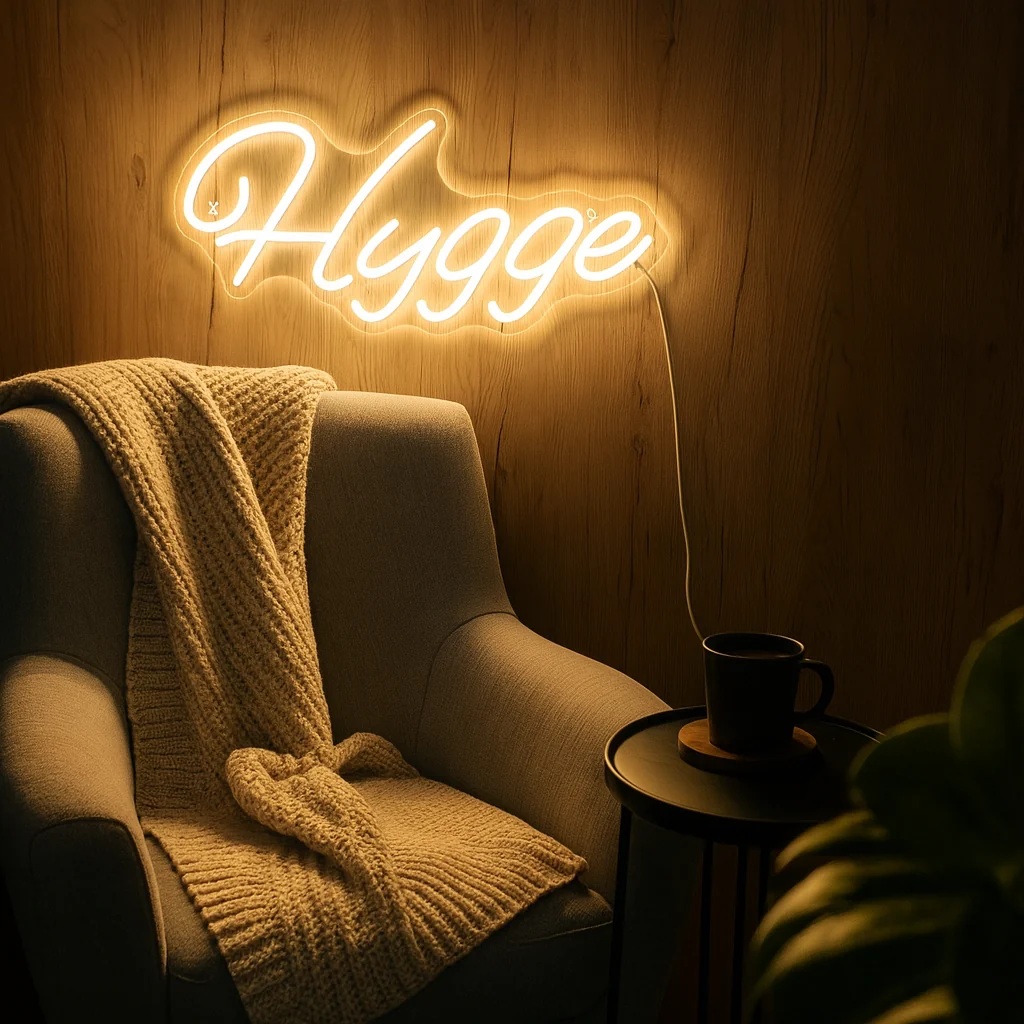 Neonskylt Hygge