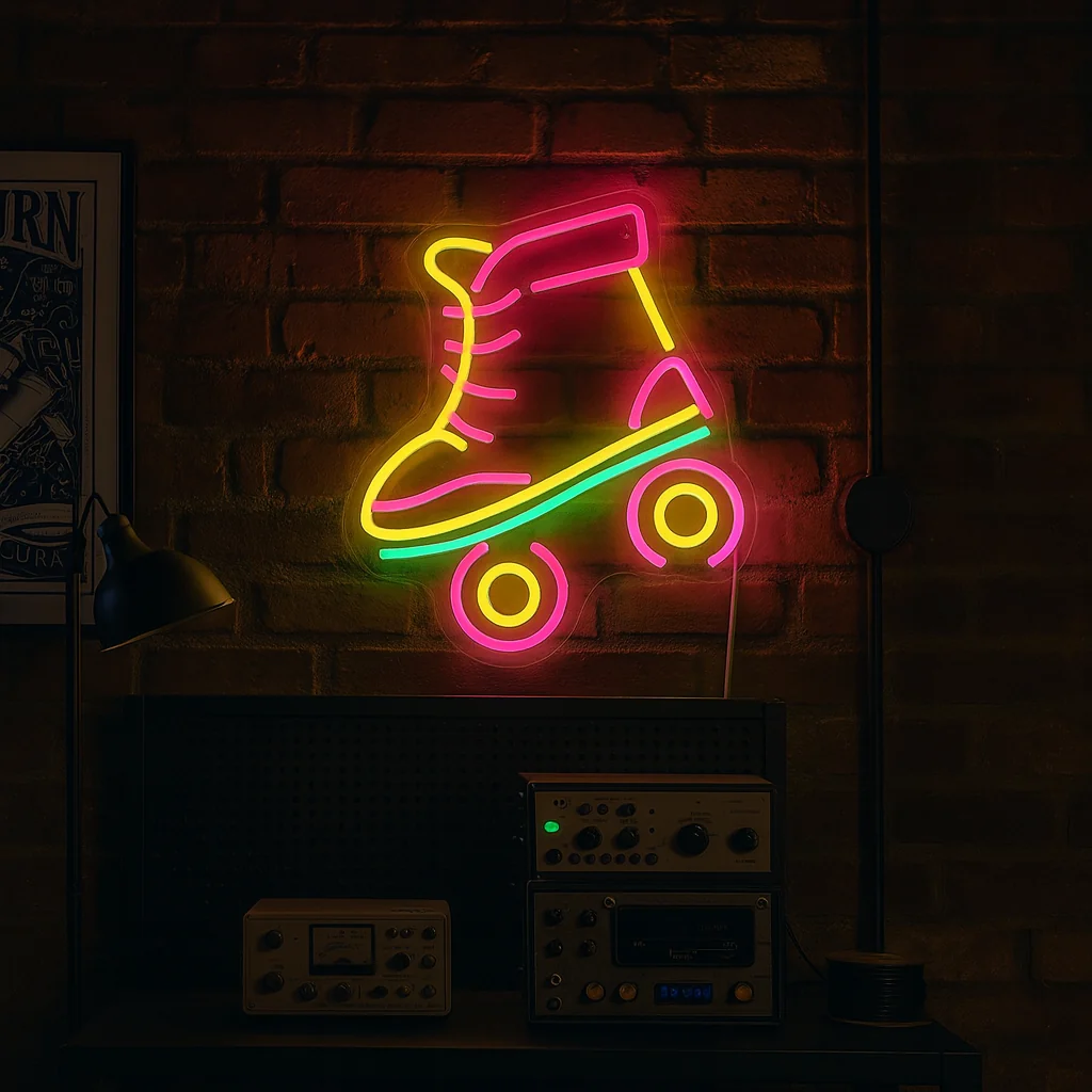 Neonskylt Roller Skates