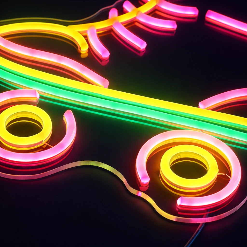 Neonskylt Roller Skates