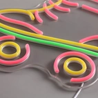 Neonskylt Roller Skates