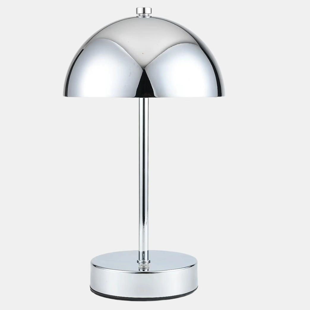 Bordslampa krom laddbar