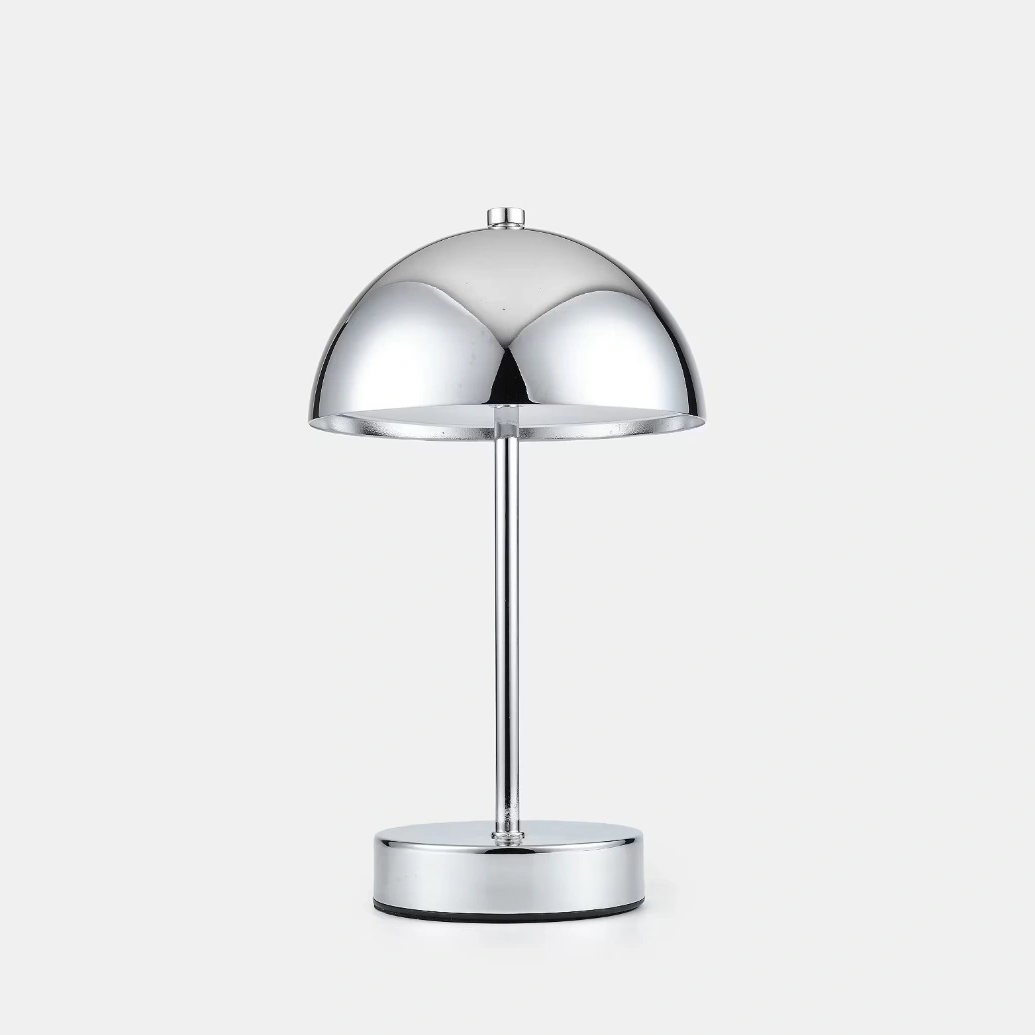 Bordslampa krom laddbar