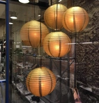 Rislampa Guld 30cm