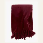 Pläd burgundy röd