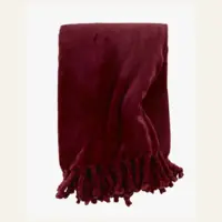 Pläd burgundy röd