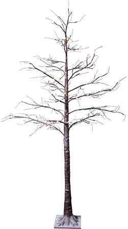 Ljusträd brun/vit 210cm