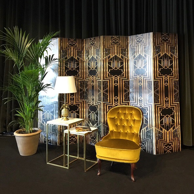Vikvägg Art Déco