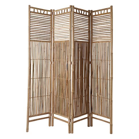 Vikvägg bambu 4-delad